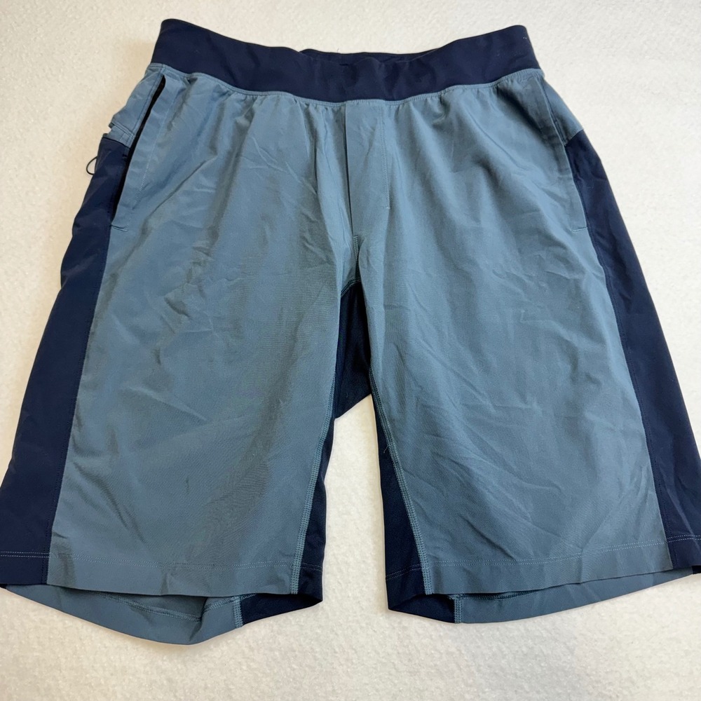 Lululemon Mens THE Short 11 Inch Linerless Blue Athletic Training Shorts Size L